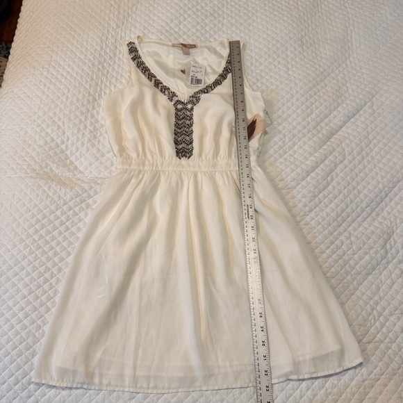 New with Tags! Forever 21 White Dress with Silver Accents - Picture 5 of 16